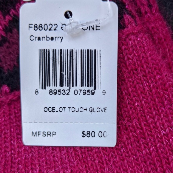 Coach Angora leopard ocelot gloves - Picture 5 of 6